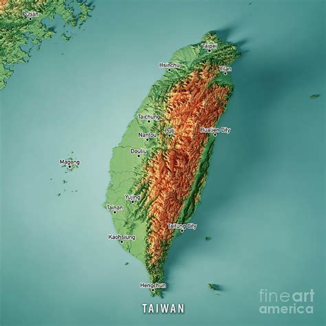 地勢高|台灣等高線圖 Taiwan Contour Map